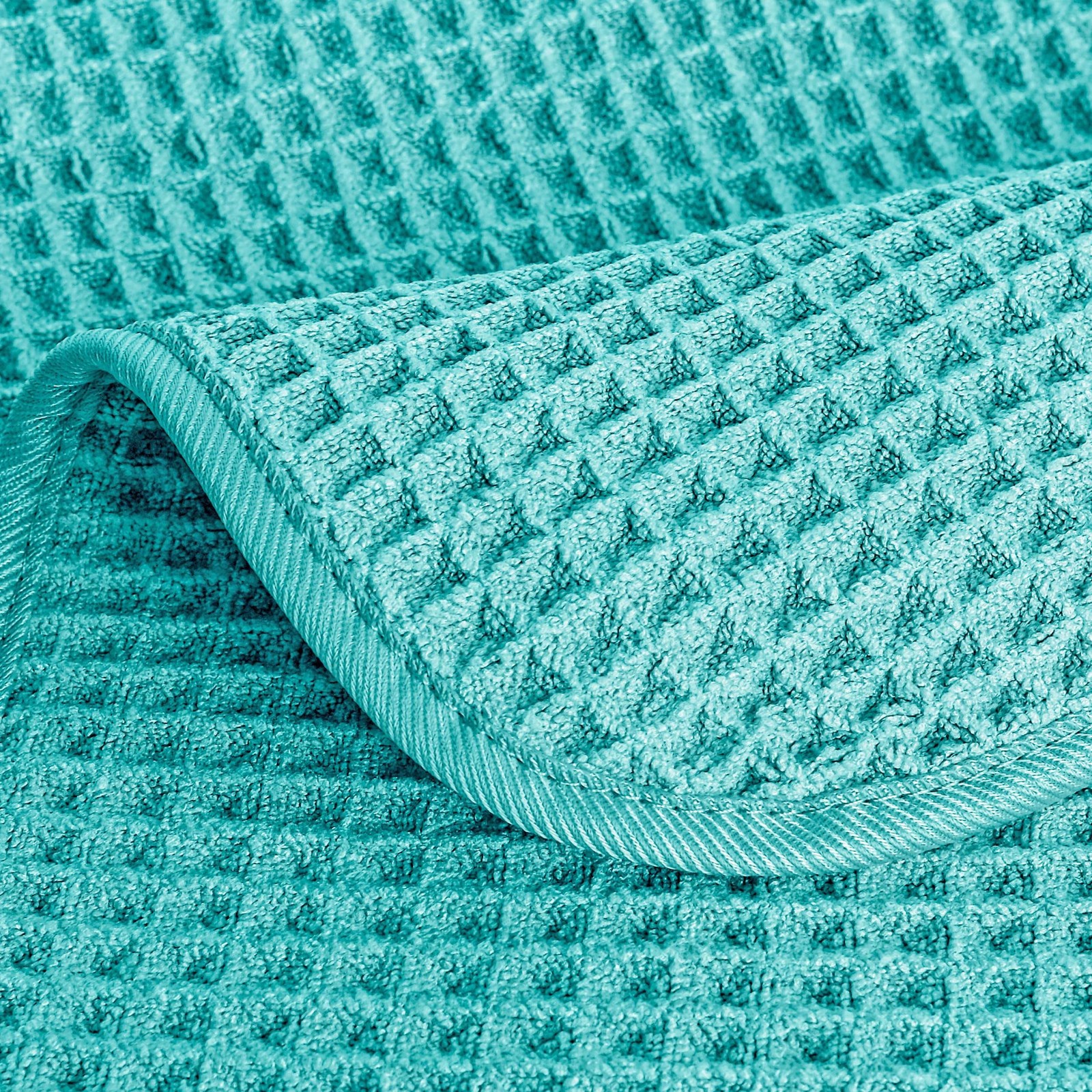 430 GSM Microfiber Lint Free Washcloth Face Towel, 13 x 13 in, 4 Pack (Waffle…