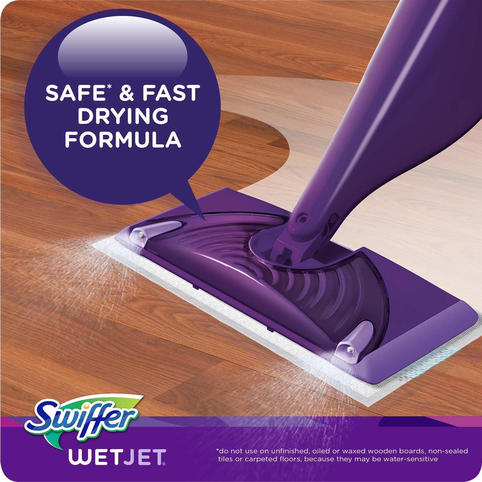 Swiffer Wet Jet Mop Refill Solution, Wood, Laminate, Tile, Floor Cleaner