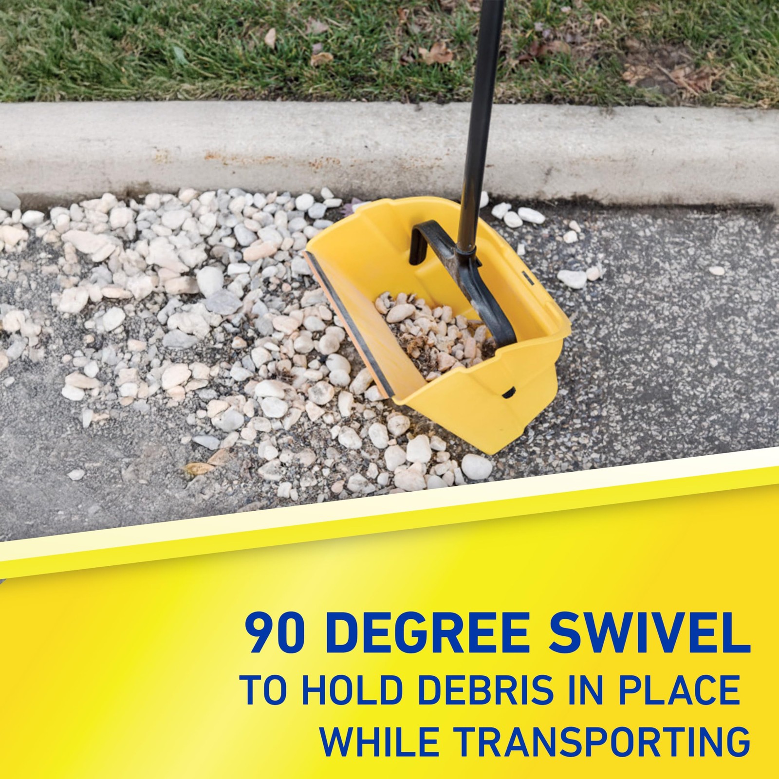 Debris Dustpan with Handle, Jumbo Debris Pan, Trash Collection for Industrial…