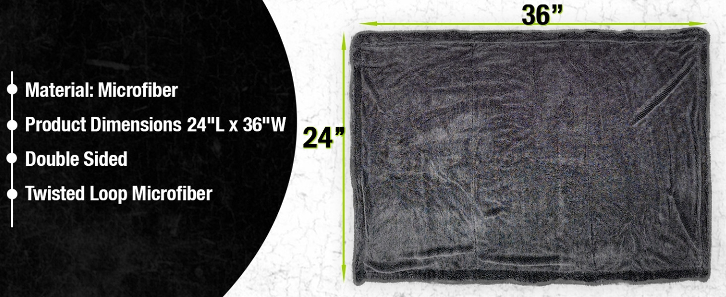 Ultra Plush 1200GSM Microfiber Towel – Scratch-Free Detailing Rag for Deep Clean