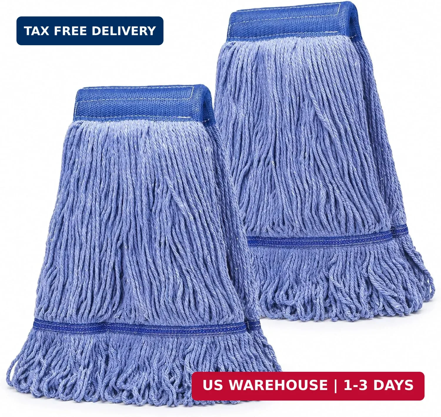 Heavy Duty String Wet Mop for Floor Cleaning, Commercial Industrial Cotton Mops