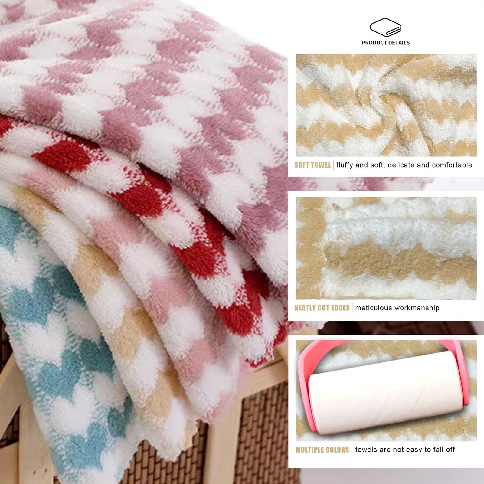 10 Pack Heart Microfiber Cloths for Washing , Highly Absorbent Cleaning Towel…