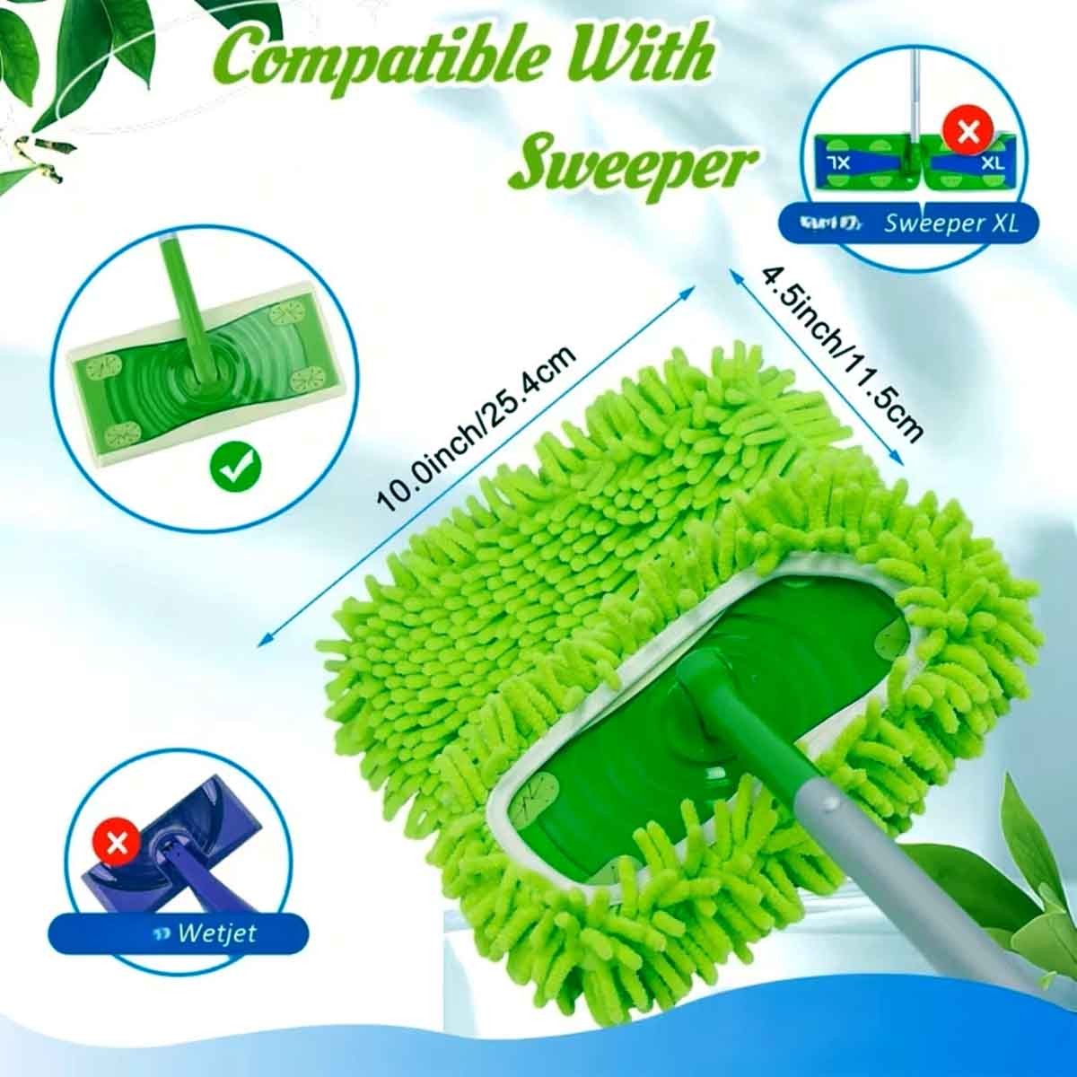 1-8 Pack Reusable Microfiber Mop Pads Dry Wet Refills Fit Swiffer Sweeper