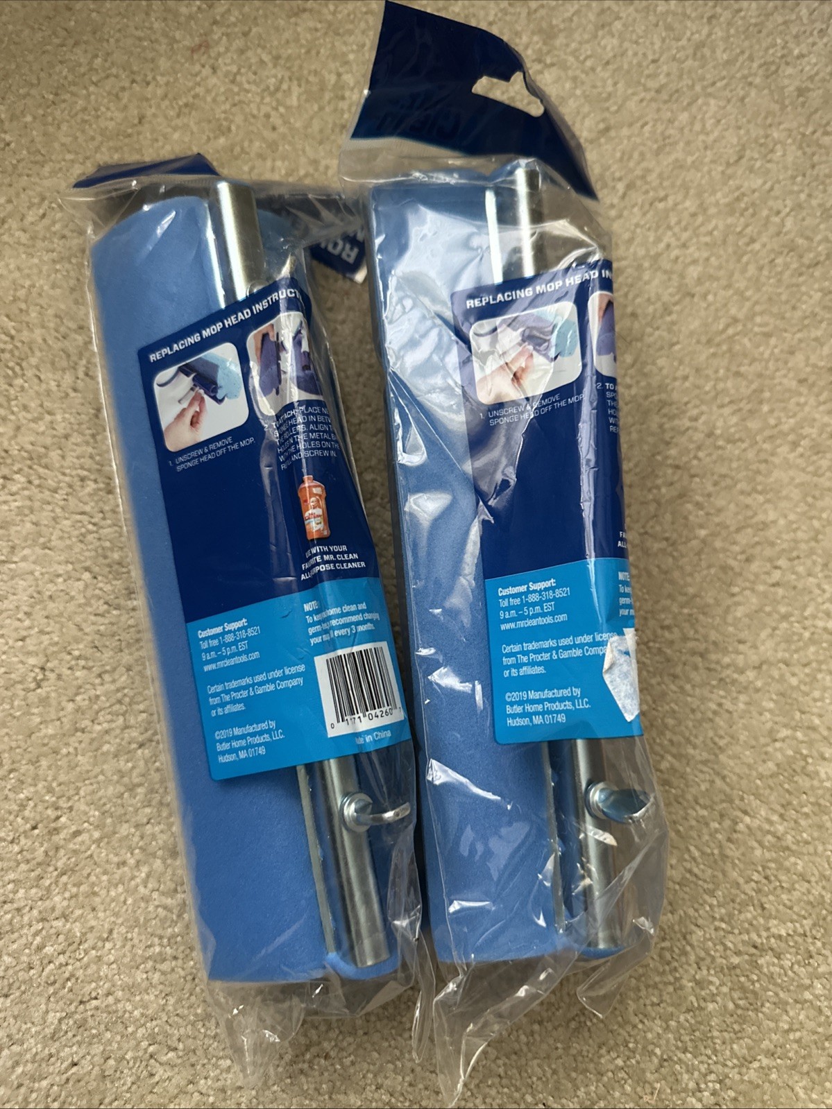 Mr. Clean ROLLER Mop Refill Durable Sponge Head Brand New Free Shipping