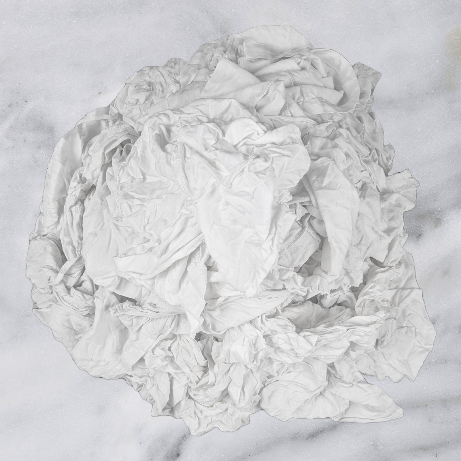 Recycled White Knit Cotton Rags in a Box – Shop Bulk T-Shirt Cleaning Wipers