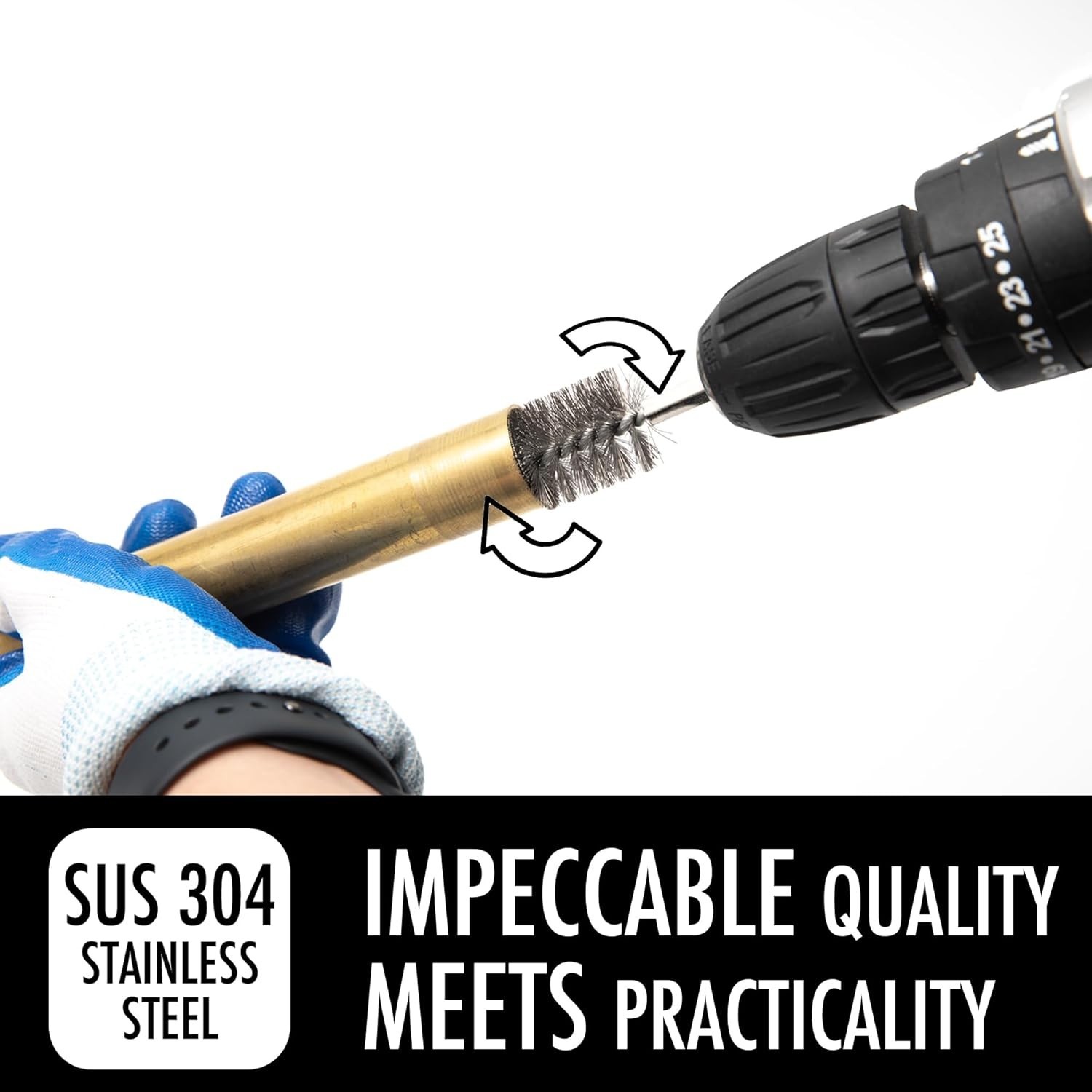 Versatile 6pcs Pipe Cleaner Brushes – Ideal for Copper Tubes & Automotive Use
