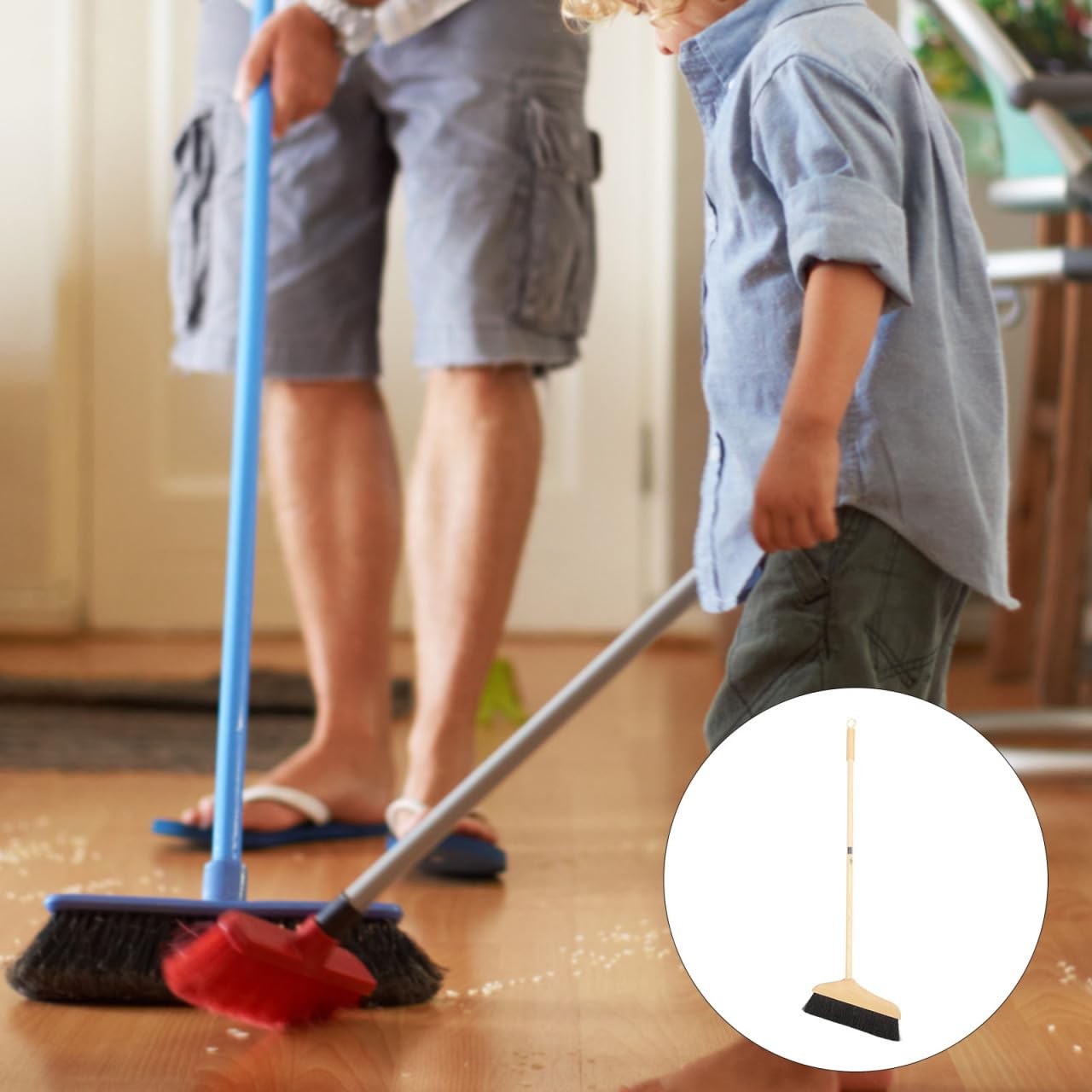 Horsehair Broom, Horsehair Broom or Wood Floors Indoor Broom Soft Bristle
