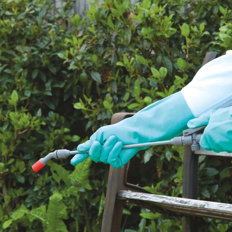 12 Reusable Heavy Duty Industrial Cleaning Dishwashing Waterproof Nitrile Gloves