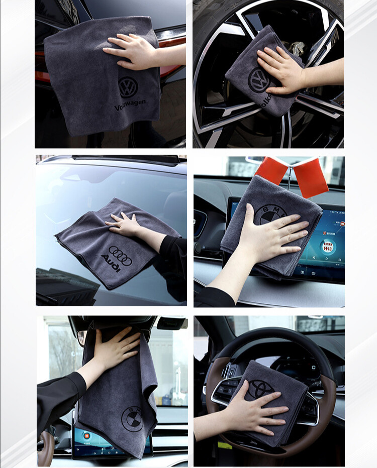1Pcs Car Cleaning Towel – Thick Absorbent for Interior Glass Wholesale Option