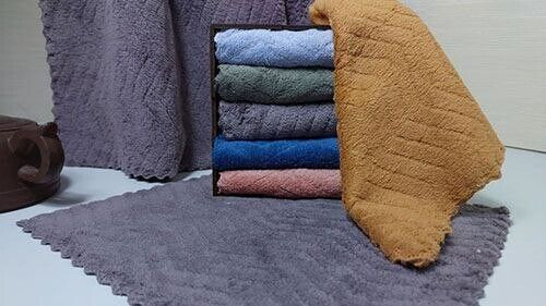 20pcs of 10×10 in microfiber soft absorbent kitchen cleaning towels, rags
