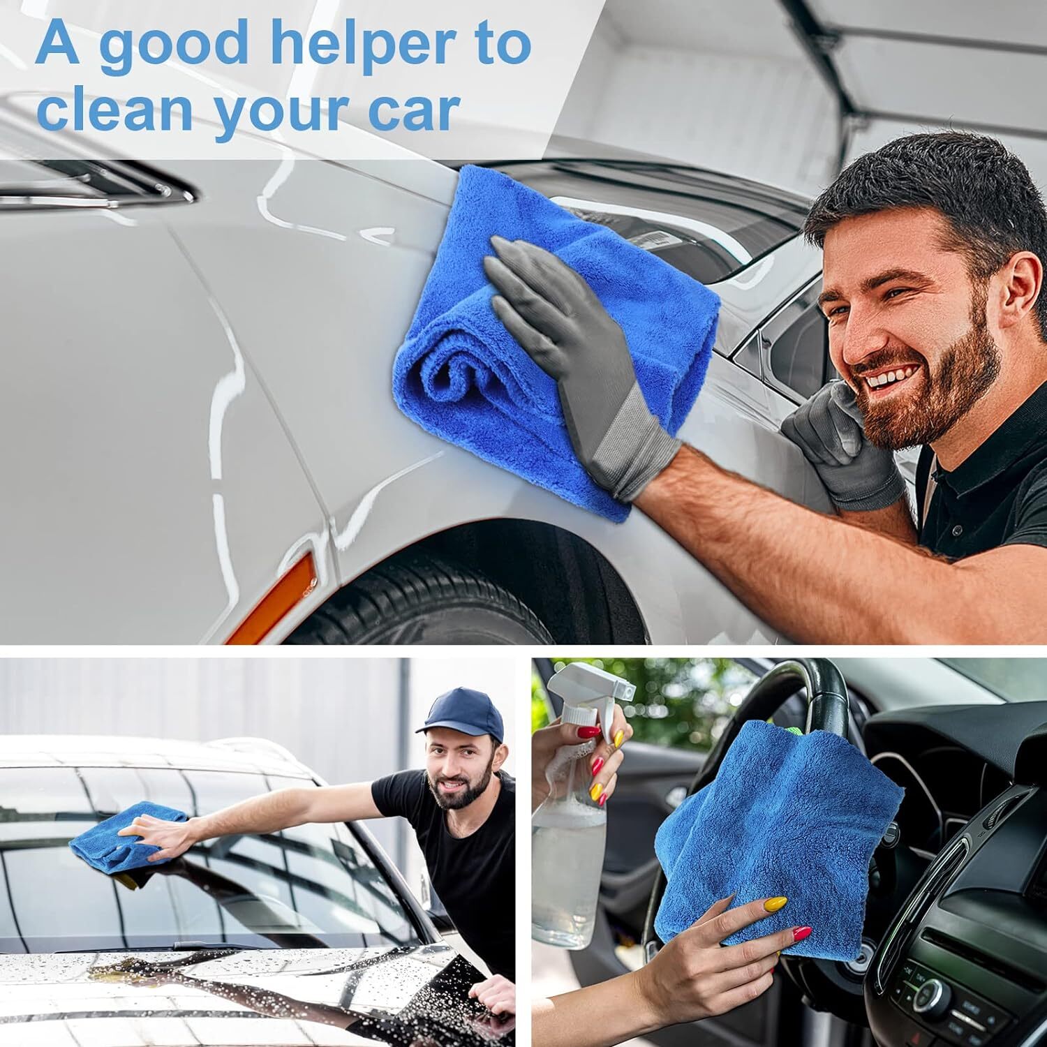 20X Premium Microfiber Detailing Towel Car Buffing Waxing Polishing Drying Towel
