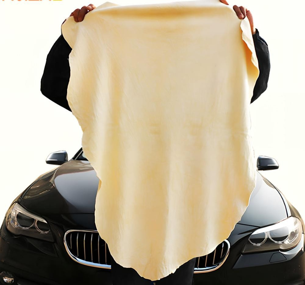 40x70cm Genuine Leather Chamois Cloth Car Auto Motorcycle Cleaning Dry Towel Pro