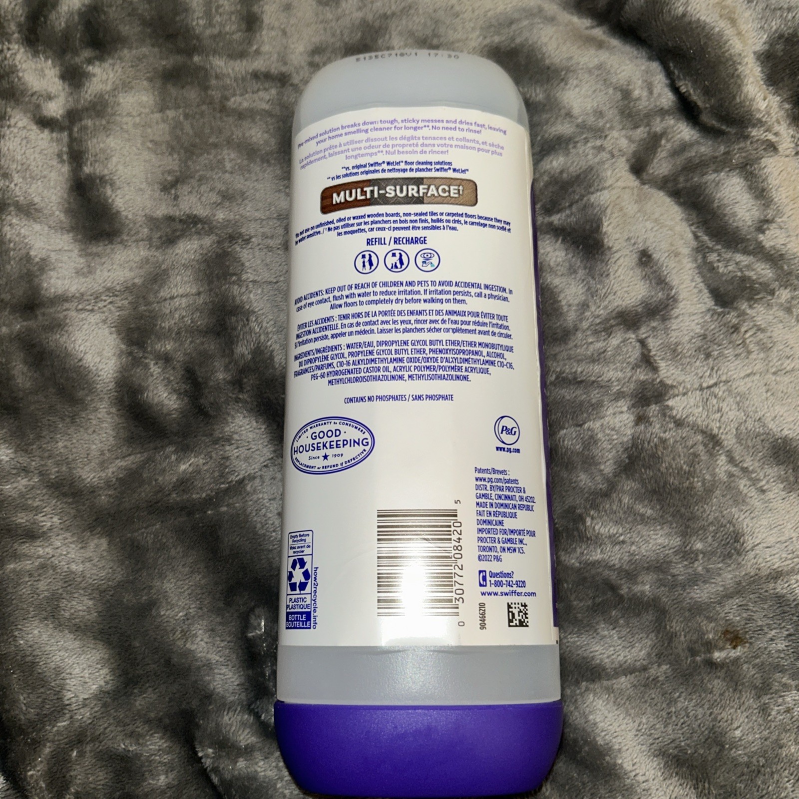 Swiffer Power Mop Refill Solution, Tile, Vinyl, Floor Cleaner, Fresh, 25.3 fl oz