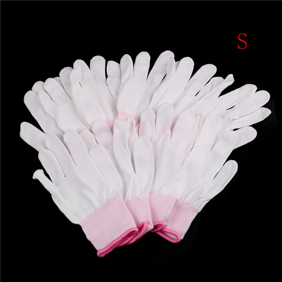 Antistatic Gloves Anti Static Working Palm Coated Finger Protection 5PCS Glove