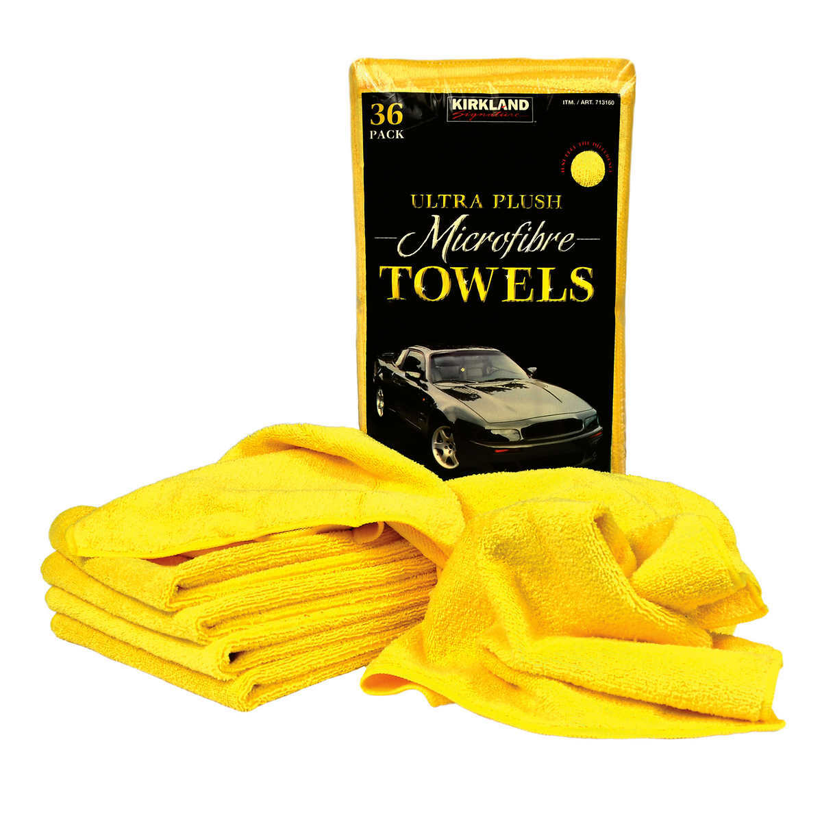 Kirkland Signature Microfiber Towel Case, 324-count, BLUE/YELLOW colors