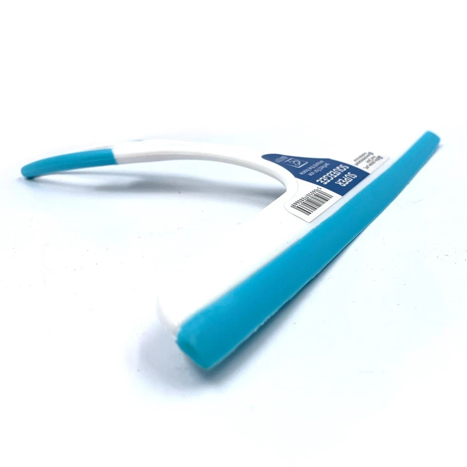 Window Squeegee 25cm Shower Glass Cleaner Wiper Blue White Grip Tool