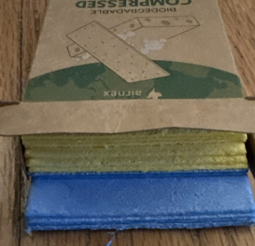 Biodegradable Cellulose Compressed Sponges – Pack of 12 Kitchen Sponges for C…