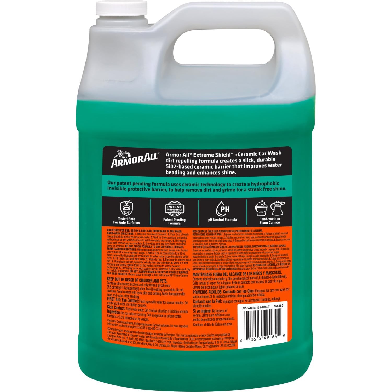 Armor All Ultra Shield Car Wash + Ceramic, 50 fl oz 128 Fl Oz (Pack of 1)