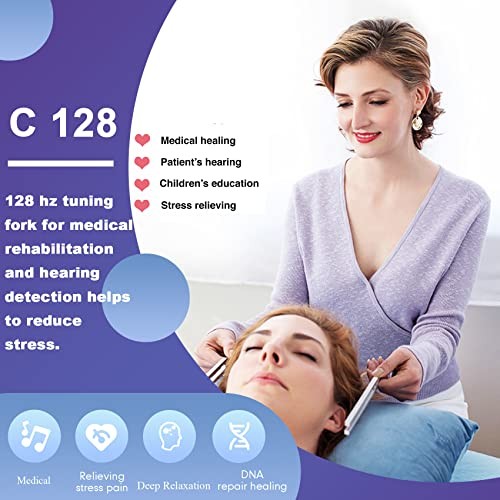 Tuning Fork Weights Aluminum Clinical Grade Nerve/Sensory with Black 128 Hz