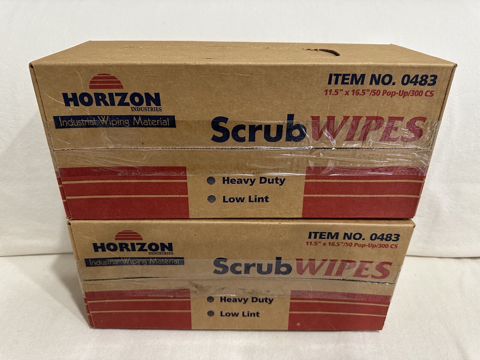 Horizon Scrub Wipes Heavy Duty Lot of 2 – 0483 (See Description)