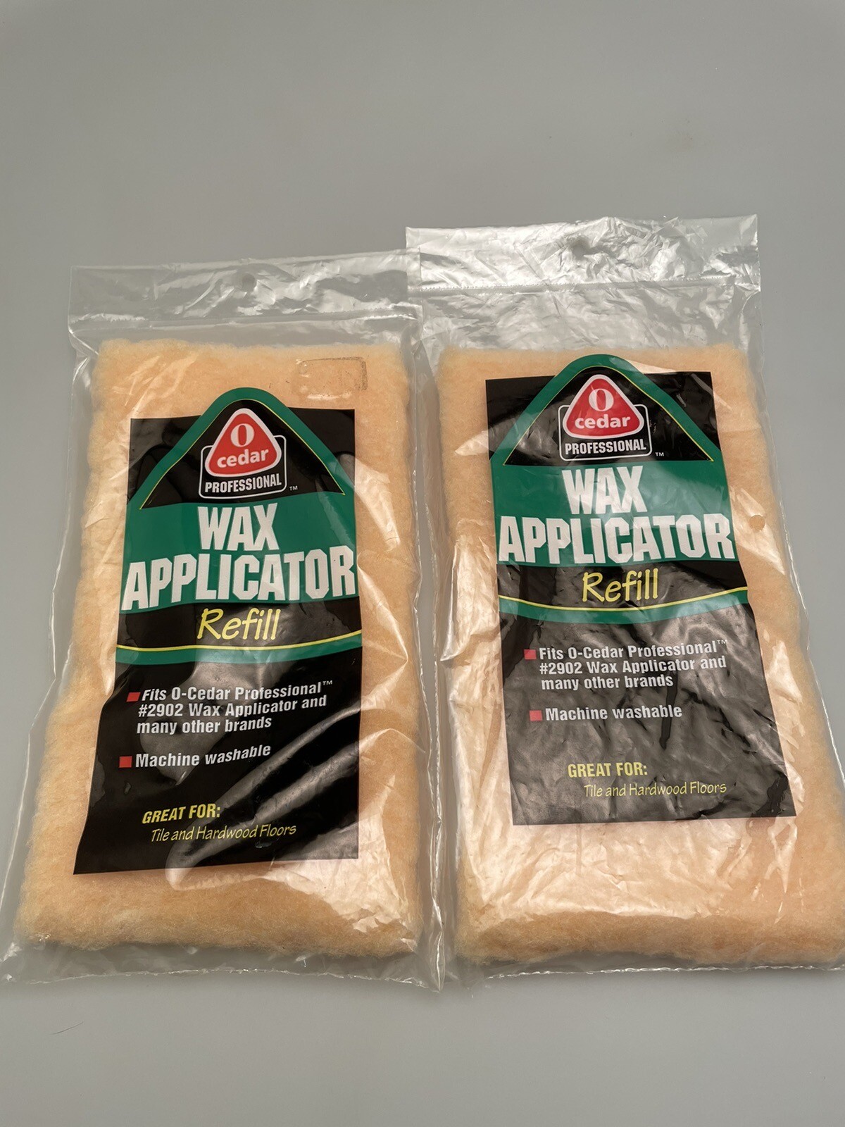 2 O Cedar Professional Hardwood Tile Floor Mop Wax Applicator Refill ~ New #2952