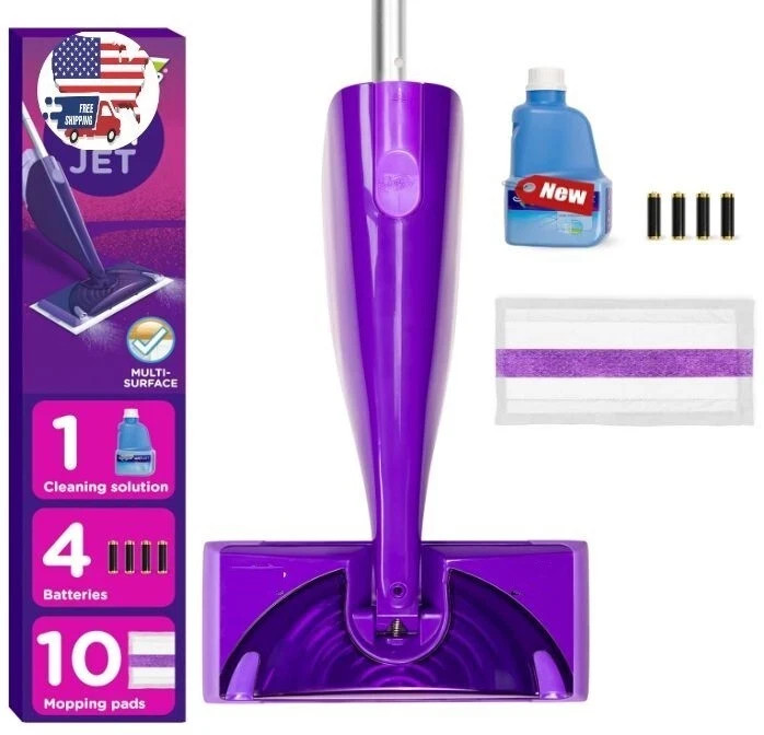 Kit de Inicio para Limpiar Pisos de Madera con Mopa y Spray con 10 Almohadillas