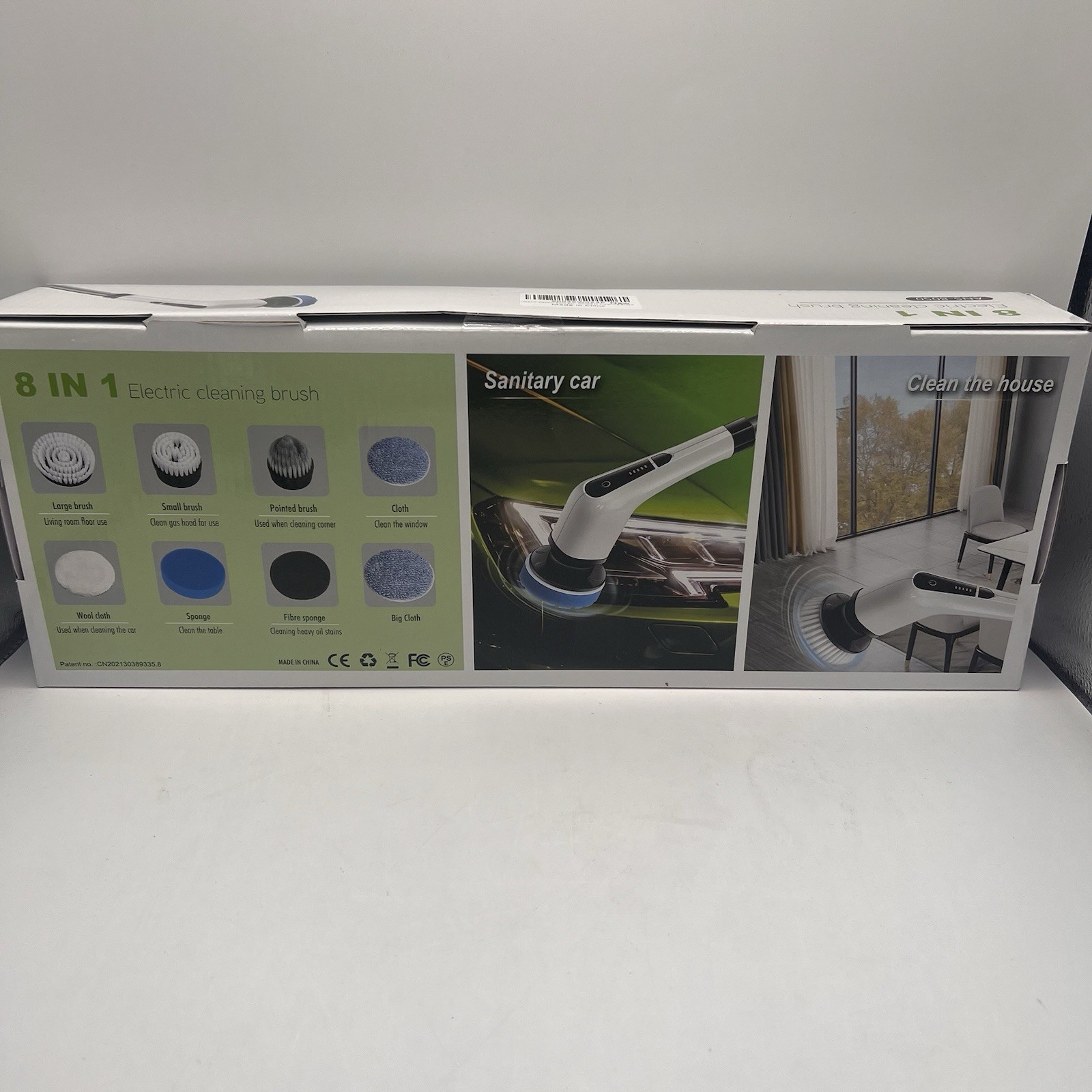 8 In 1 Electric Spin Cleaning Brush ANS-8050 NEW Cordless Battery