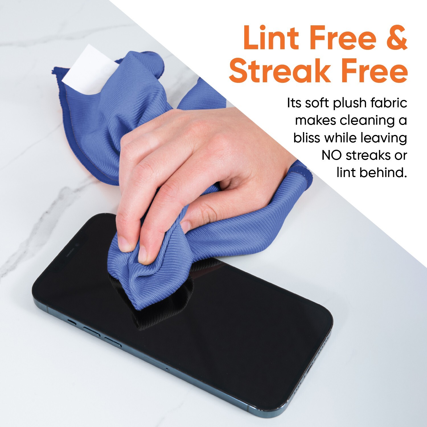 Microfiber Cloth Glass Cleaning Cloth for Mirror/Window Lint Free 6 Pack-Superio