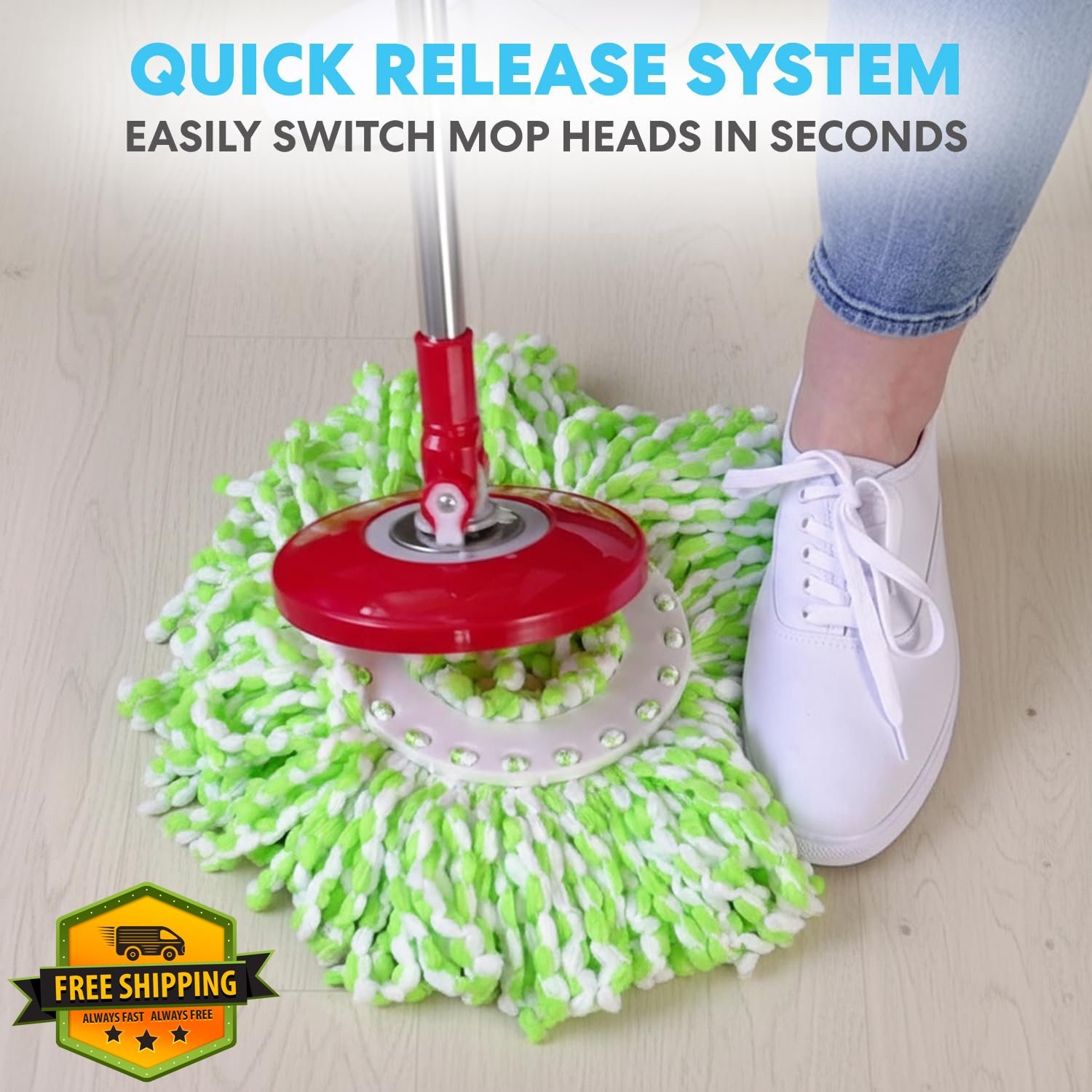 SIMPLI-MAGIC Spin Mop Red/Black