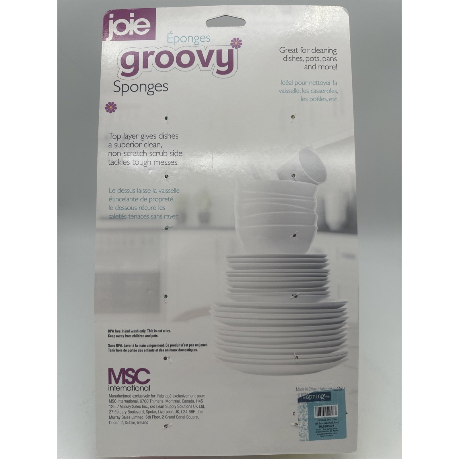 Joie Groovy Sponges 6 Count