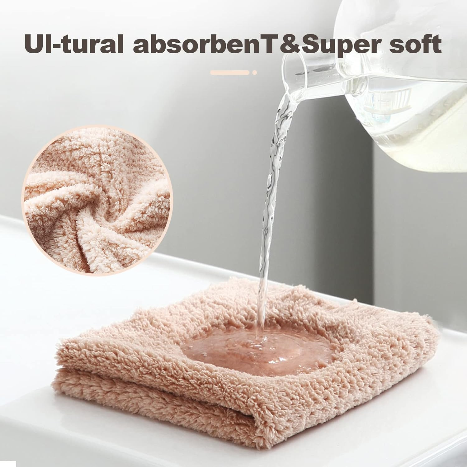 12x Toallas de limpieza de microfibra reutilizables Paños de cocina absorbentes