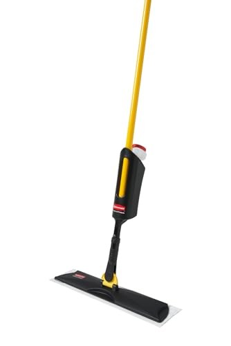 Yellow Microfiber Spray Mop Kit for Hard Surface Cleaning with Disposable Pads
