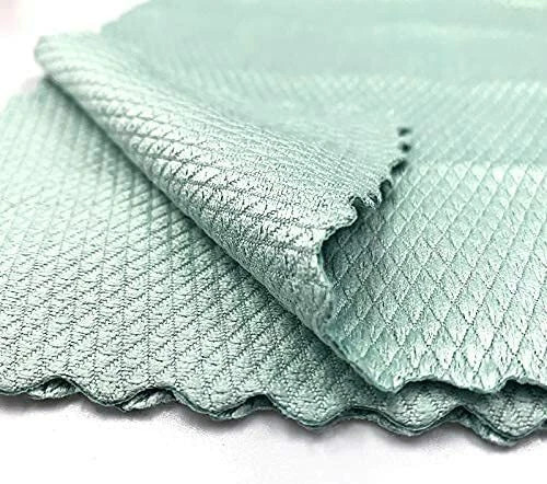 10x Fish Scale Streak Free Magic Glass Window Microfiber Cleaning Cloth Cleaner