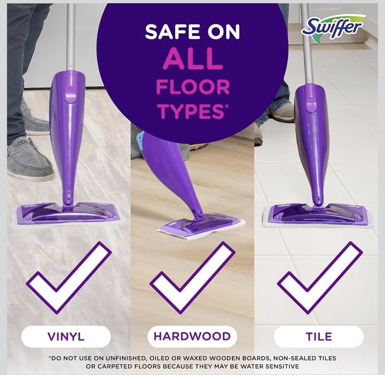 Swiffer 08443 WetJet Floor Cleaner Mop Refill Pad – 24 Count