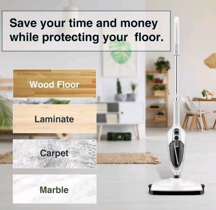 Sandoo 13 in 1 Steam Mop For Hardwood Cleaning Multipurpose, Steamer, 20ft Cord