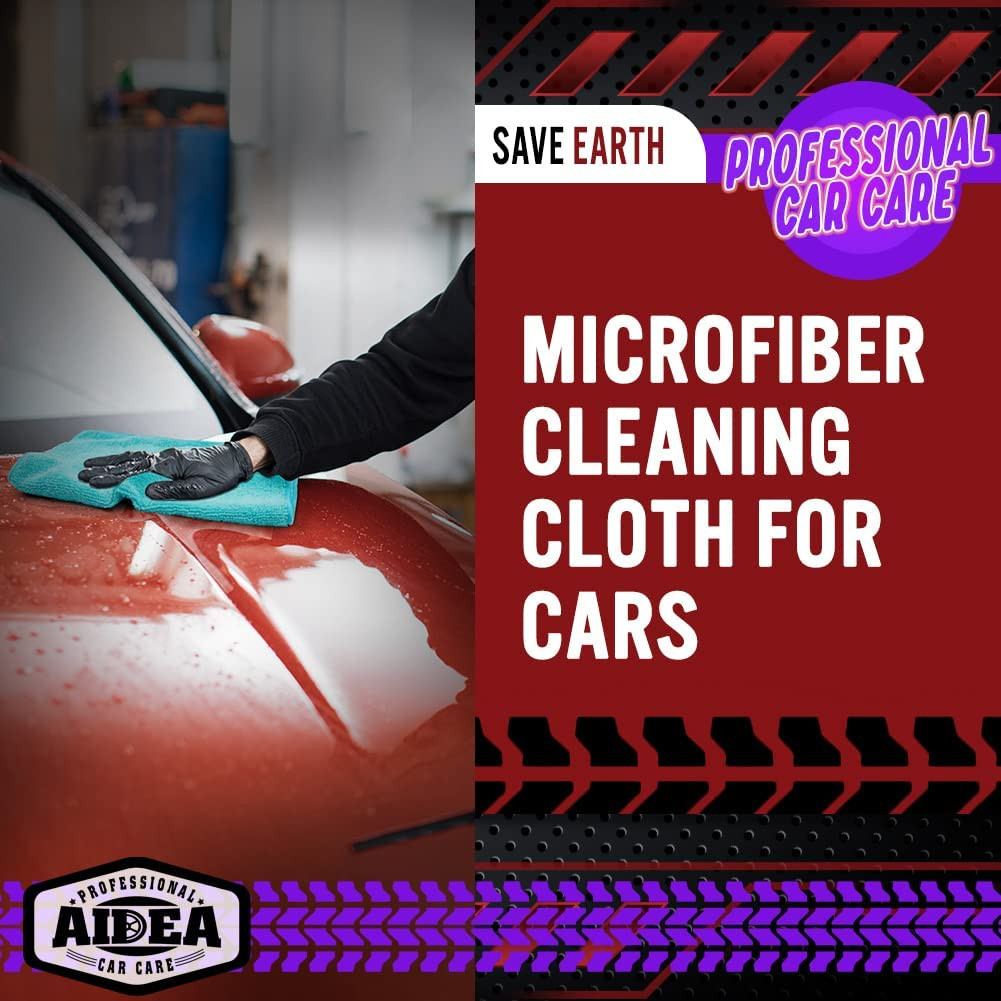 Microfiber Cleaning Cloth, 50PK, Microfiber Towels for Cars, Premium Wash Cloths