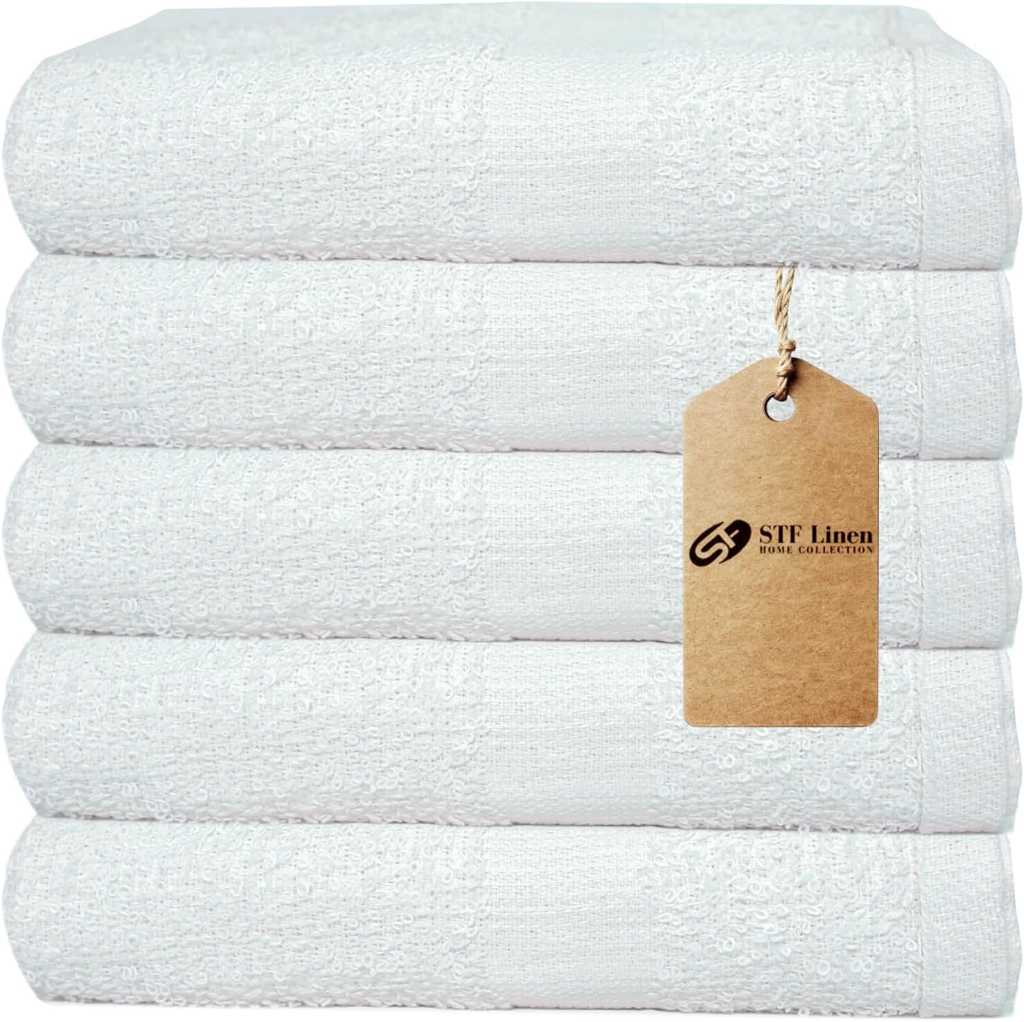 Pack of 12 White Bath Towels Bulk 20×40 Inches -100% Cotton Economy Cheap Bath