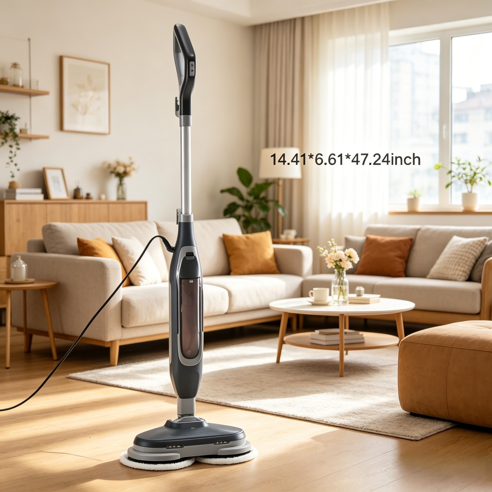 10in1 Steam Mop, 1550W Detachable Handheld Floor