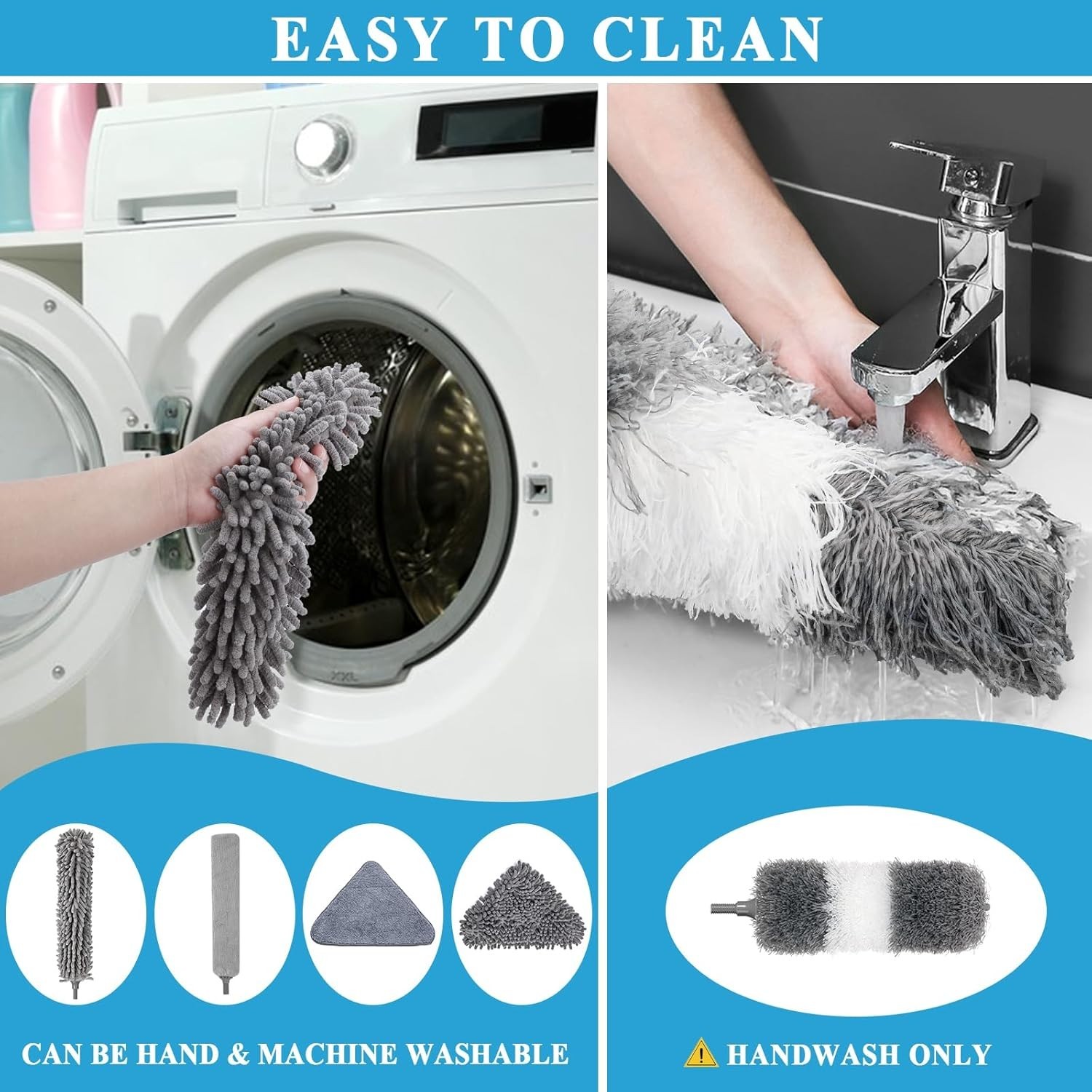 Complete 27pc Duster Set with 100 Inch Telescoping Pole for Hard-to- Areas