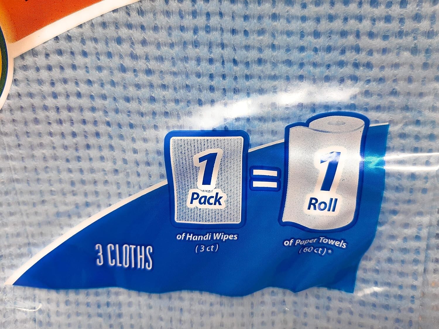 Clorox Handi Wipes Heavy Duty Reusable Cloths, 3 Count, 2 Pack Blue