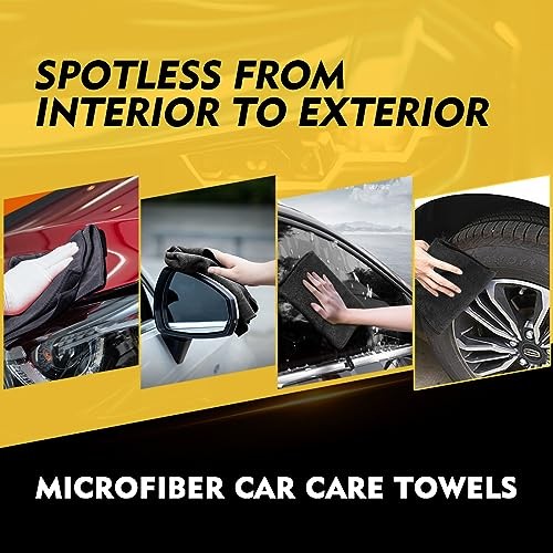 Microfiber Cleaning Cloth Pack.5 x.5 inch Microfiber 12.5 x 12.5 Inch 12 Black