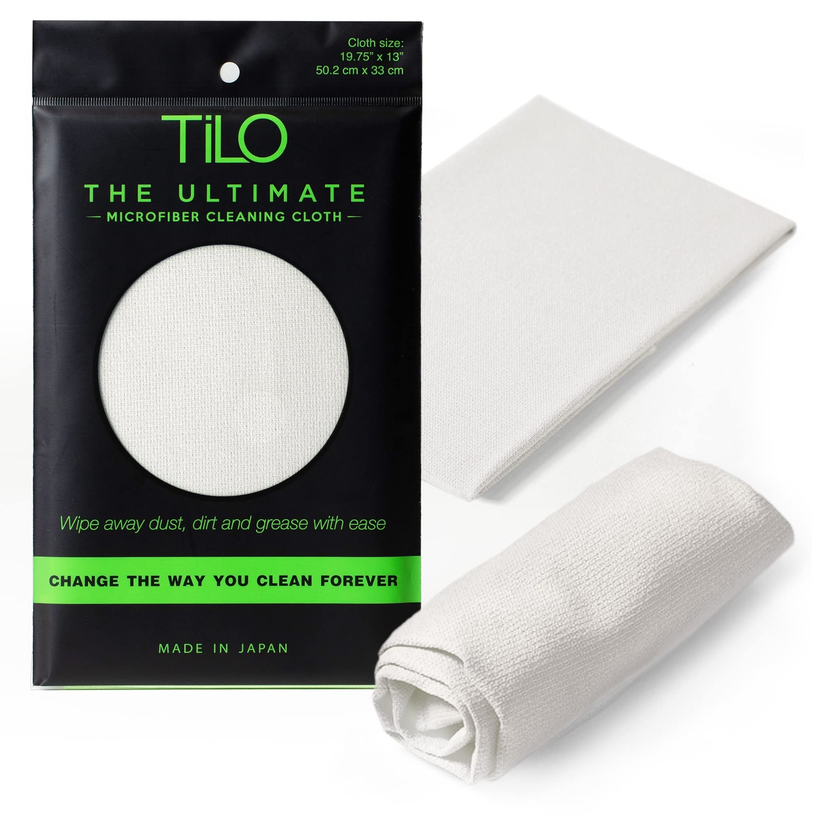 TILO Microfiber Cleaning Cloth – 19×13 Inch Ultra-Absorbent, Reusable Soft Po…