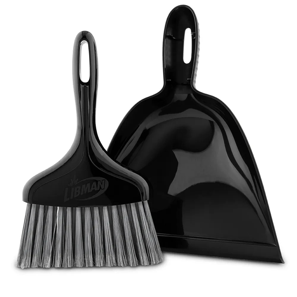 Libman Handheld Whisk Broom & Dustpan Set – Compact Plastic Cleaning Kit