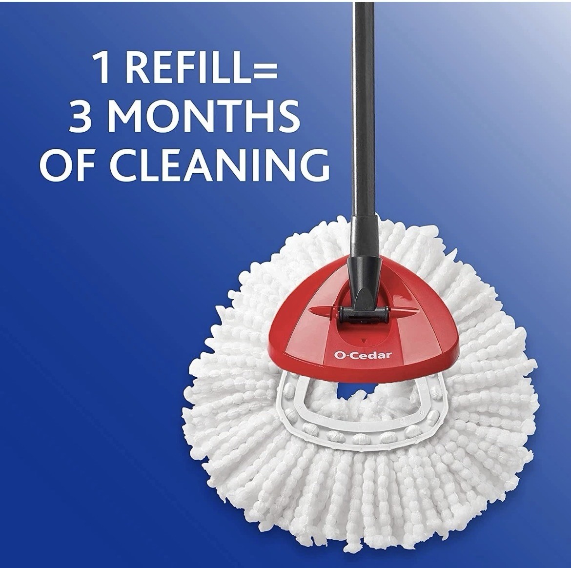 NEW O-Cedar Easy Wring Spin Mop Refill, 1 Count (Pack of 6)