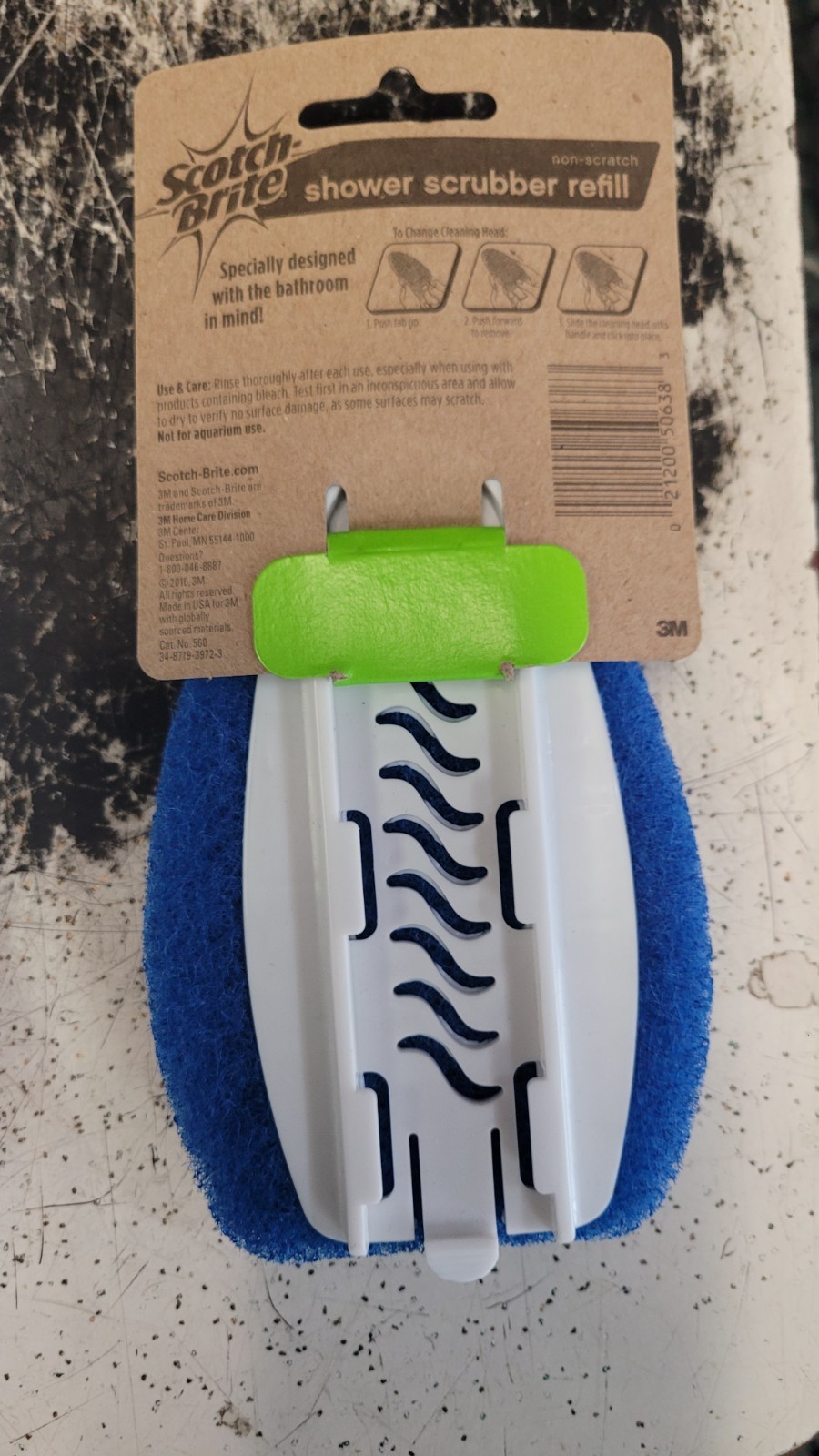 Lot 10 SCOTCH-BRITE Shower Scrubber Refill 560 Blue Non-Scratch Discontinued 3M