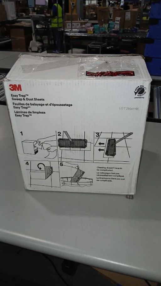 3M EASY TRAP DUSTER CLOTHS, SWEEP & DUST SHEETS 5″ X 6″ 125 FT 2/CASE – WHITE