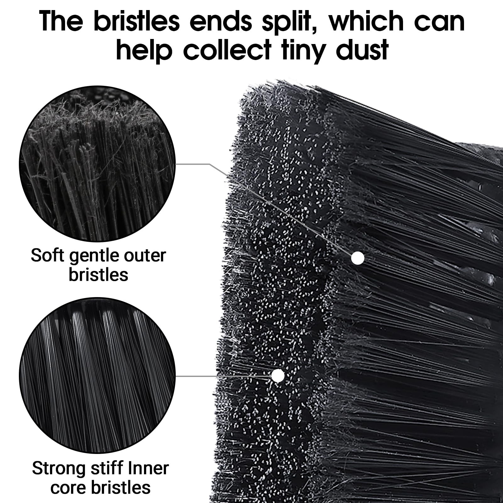 Push Broom Outdoor Heavy Duty,24″ Push Broom with Stiff Bristles,Heavy Duty G…