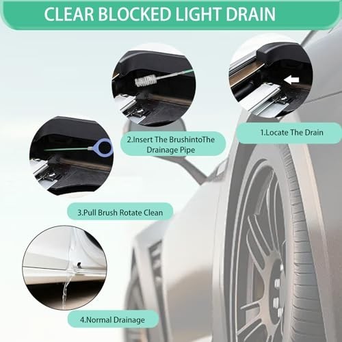 Auto Sunroof Drain Cleaning Tool,118inch Long Pipe Cleaner for Car,flexible New