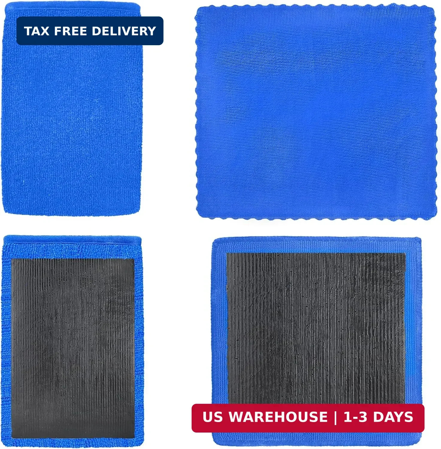 4Pcs Clay Mitt and Towel, Auto Detailing Clay Mitts with Towels Fine Grade for C