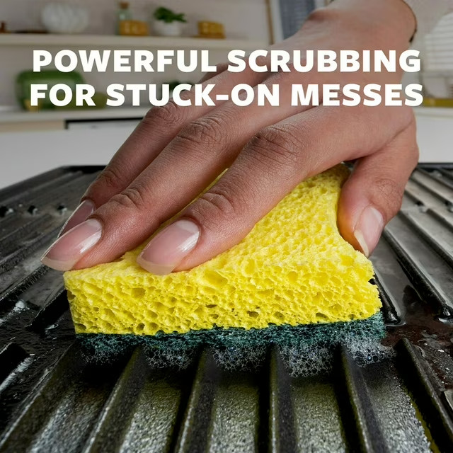 Scotch-Brite Heavy Duty Scrub Sponges Individually Wrapped- Cleaning Pads 24 ct